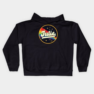 Julie // RaiJuliebow In Space Vintage Style Kids Hoodie